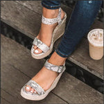 Ankle Buckles Sandalia Espadrilles Female Sandals Shoes