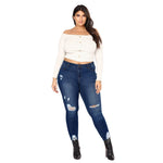 Jeans Pants High Waist Trousers vaqueros-30 11.1