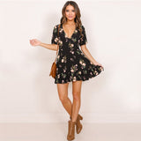 Summer Boho Style Women Sexy Mini Dresses