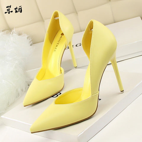 Yellow Shoes Women Bridal Wedding Shoes Ladies