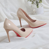 Classic Women Shoes Pointed Toe Pumps Patent Leather