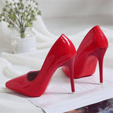 Classic Women Shoes Pointed Toe Pumps Patent Leather